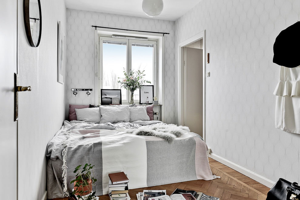 Небольшая спальня в скандинавском стиле