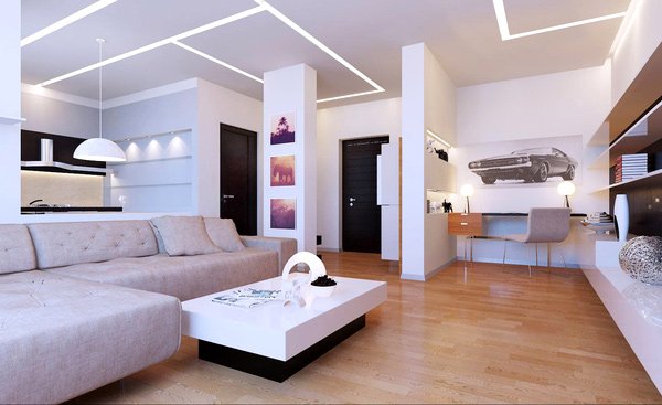 minimalist modern living room