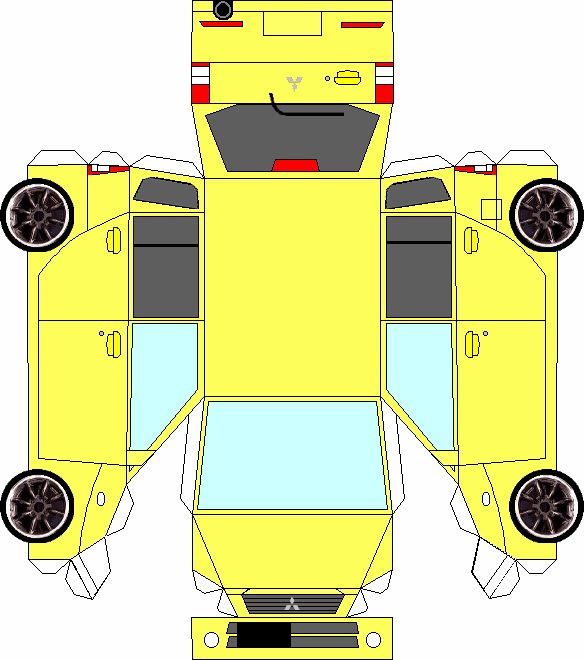 Раскройка машины из бумаги