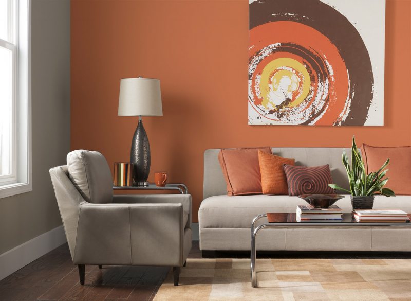 Офисная мебель оранжевого цвета