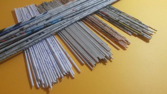 Трубочки из газет