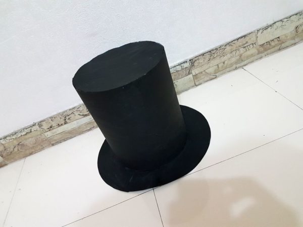 Шляпа цилиндр из бумаги