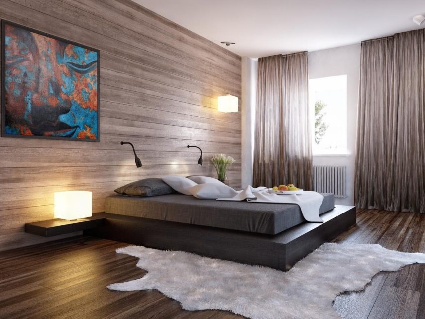 дизайн интерьера спальни минимализм