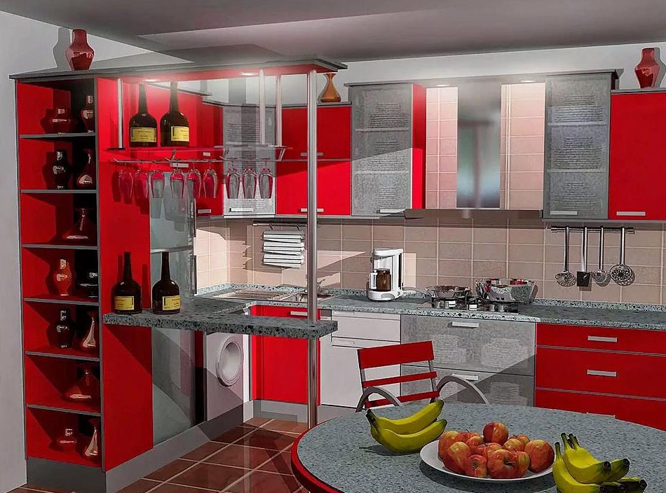 Design 15-meter kitchen