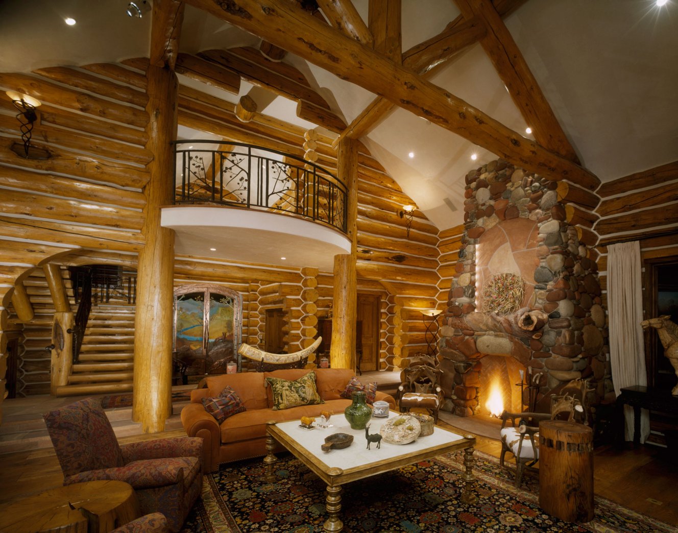 Дизайн комнаты в стиле охотничьего домика