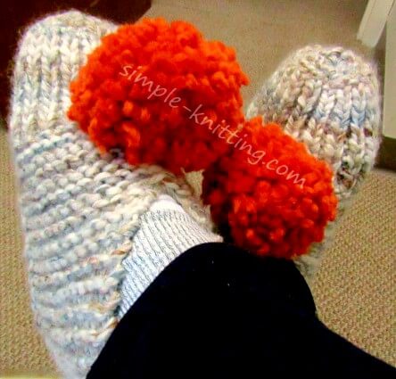 My knitted slippers My knitted slippers