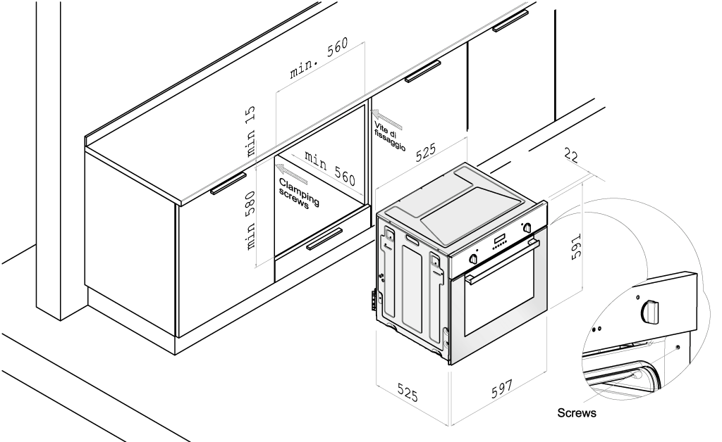 Правила установки духового шкафа в кухонный гарнитур